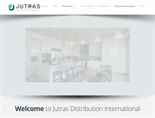 Tablet Screenshot of jutrasdistribution.com